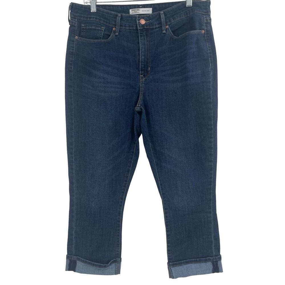 Levi's Dark Blue Ankle Jeans mid-rise capri size 12 W31